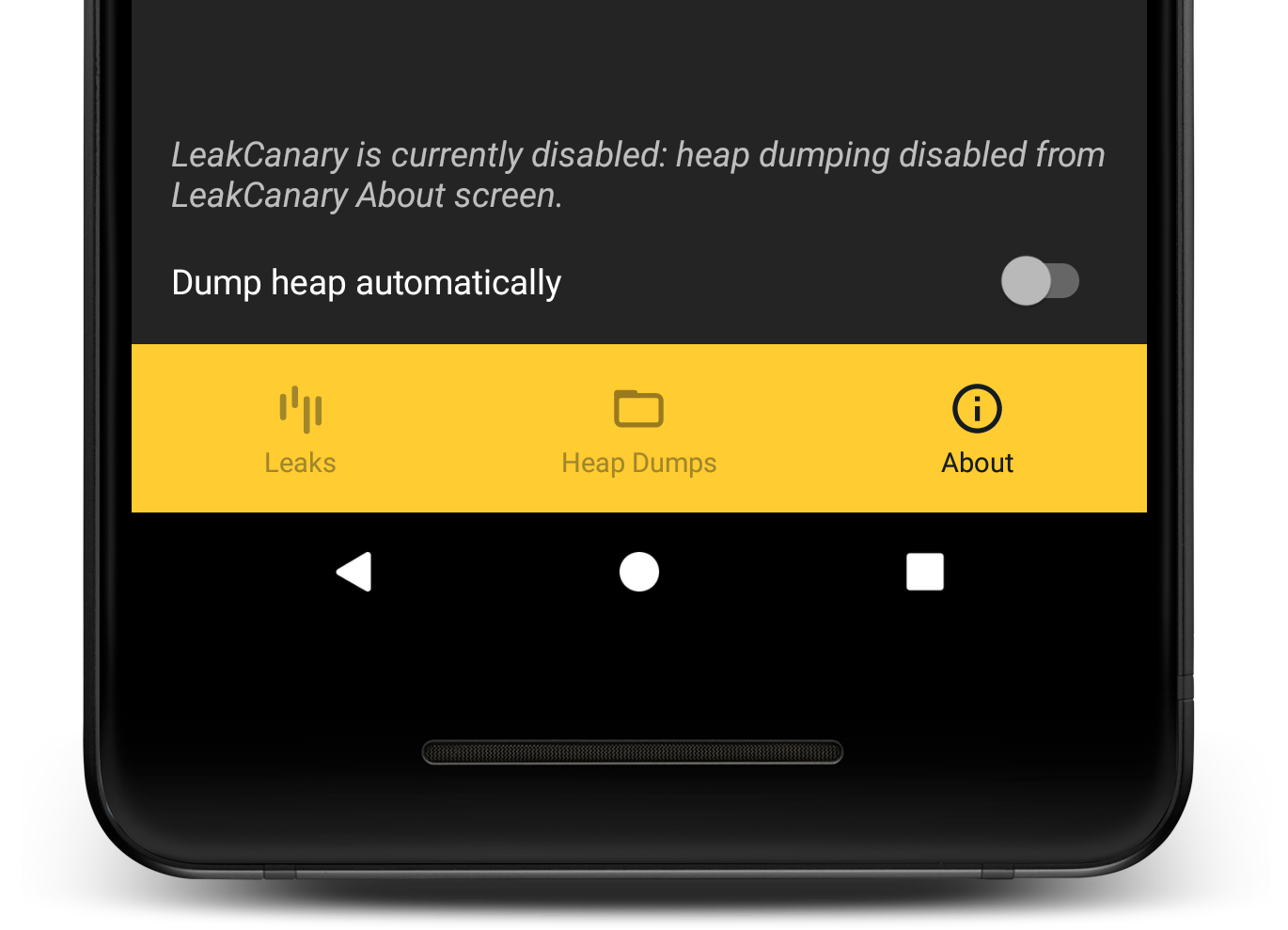 disable heap dumping